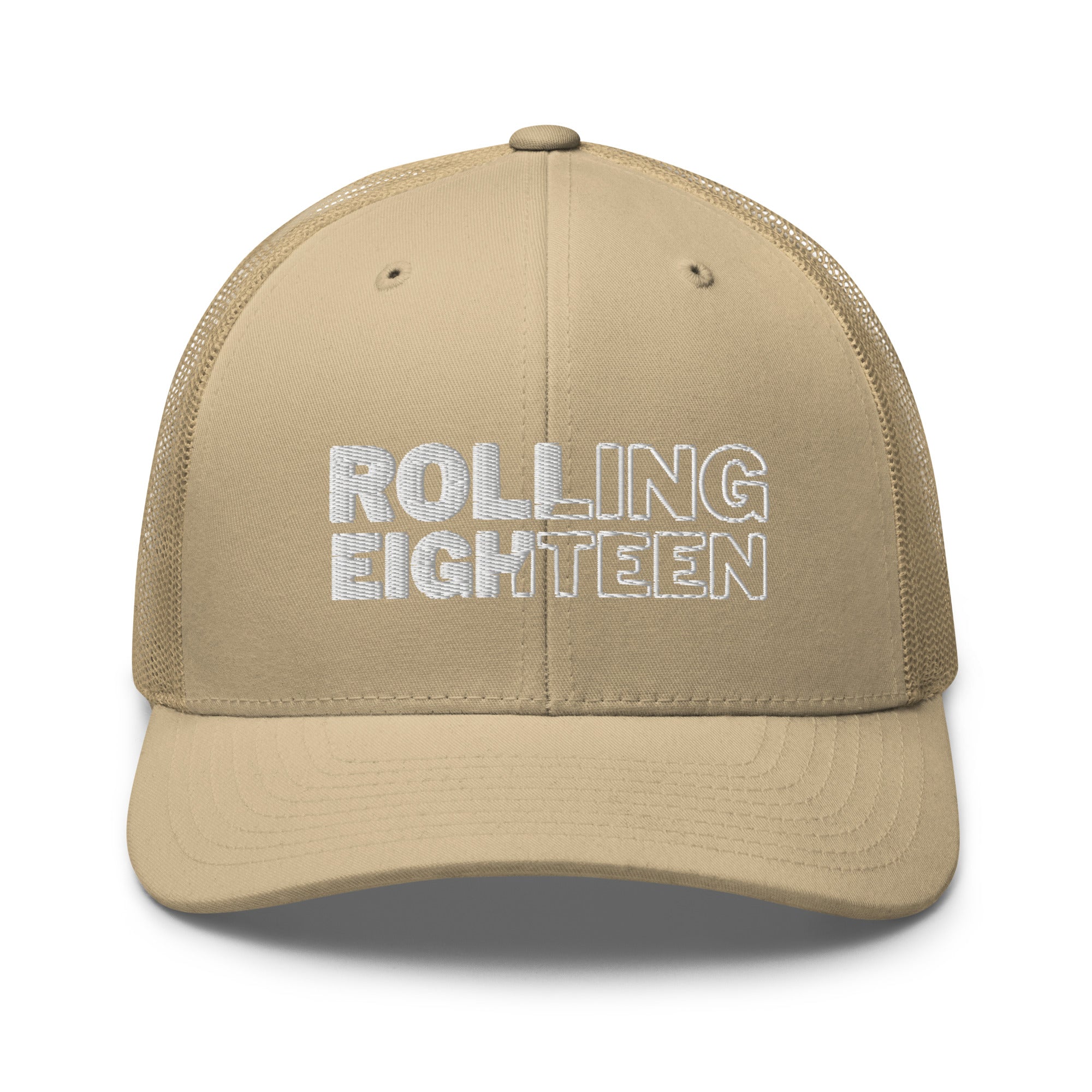 ROLLING18 Embroidered Trucker Hat