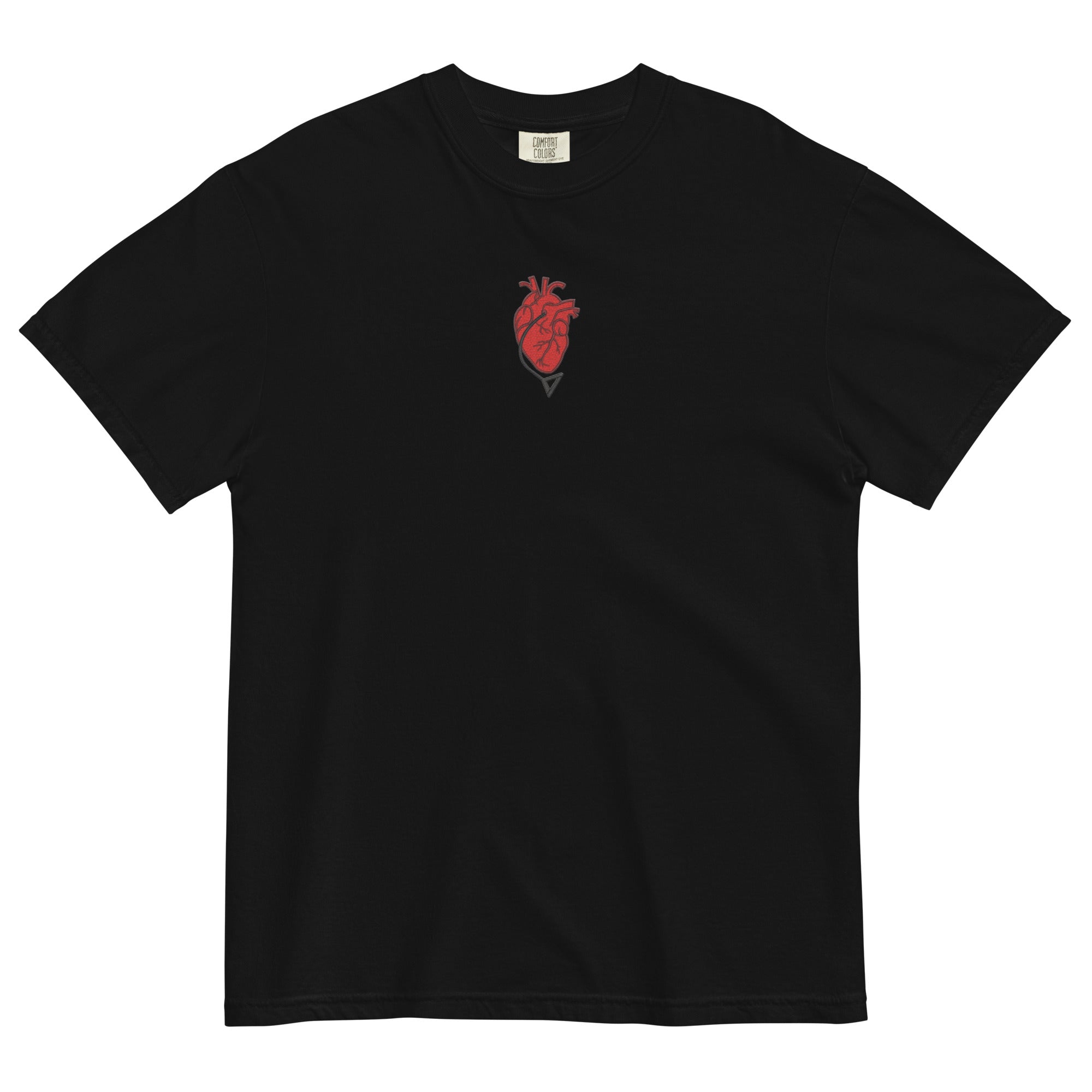 Pochita Heart Embroidered Comfort Colors®  Anime Tee