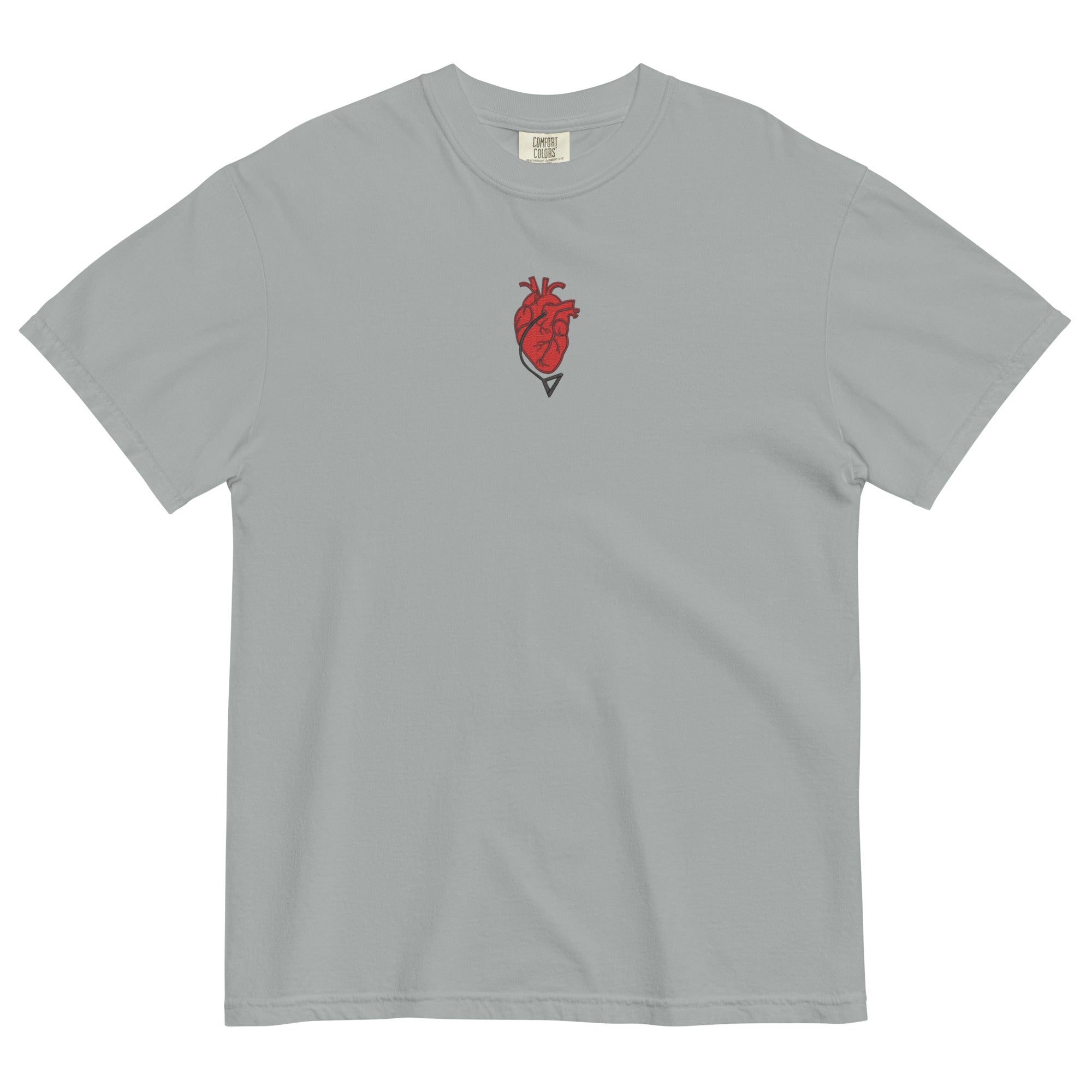 Pochita Heart Embroidered Comfort Colors®  Anime Tee