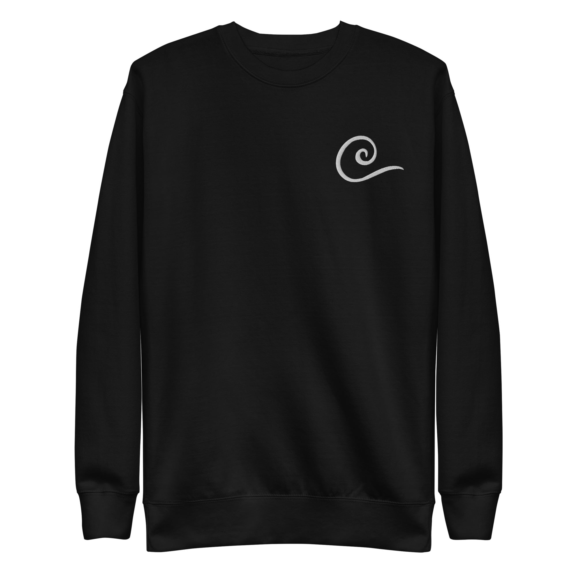 Black Leg Sanji Premium Embroidered Anime Crewneck Sweatshirt